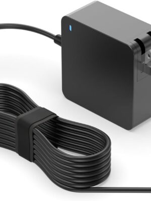 Charger for Lenovo Laptop - Ideapad 3 1 S340 S145 330 320 310, Flex 5, V14 V15 V17, (UL Safety Certified)- Upgraded Version, Foldable Plug, Lengthened Power Cable, Charging Light, 65W 45W