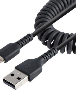 iPhone cable, startech.com..coiled cable